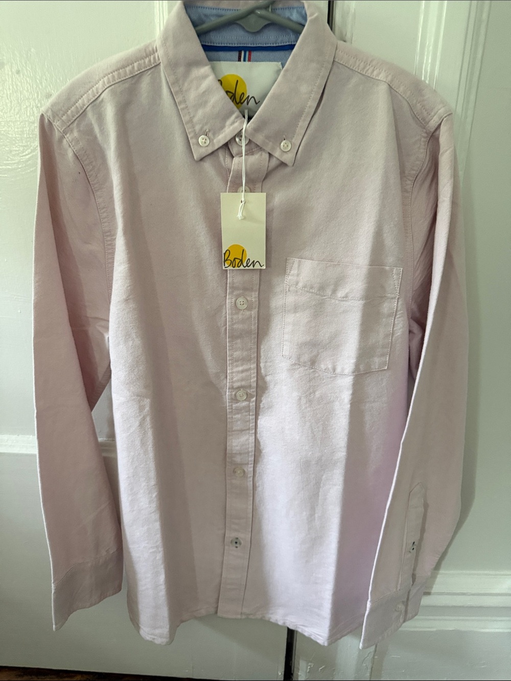 Boden Boy’s Pale Pink Oxford Button-Down Shirt